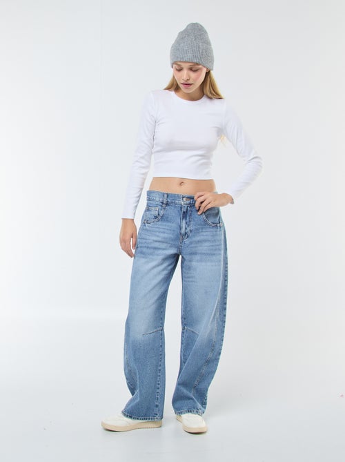 Jeans larghi taglio a palloncino - Kiabi