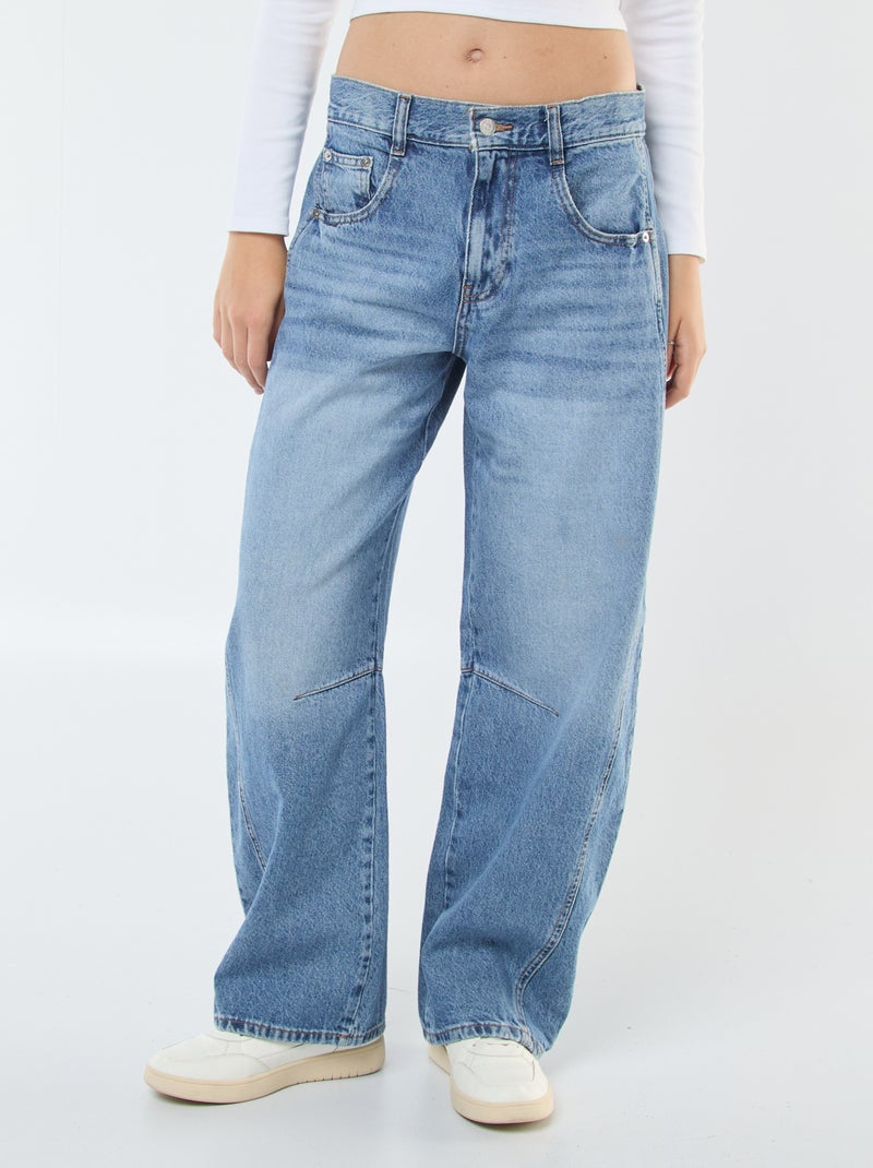 Jeans larghi taglio a palloncino Blu - Kiabi