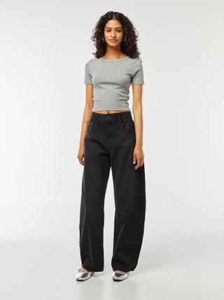 Jeans larghi taglio a palloncino