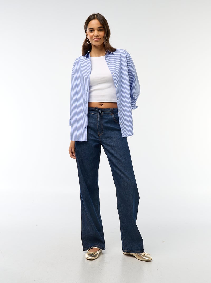 Jeans larghi taglio baggy Blu - Kiabi