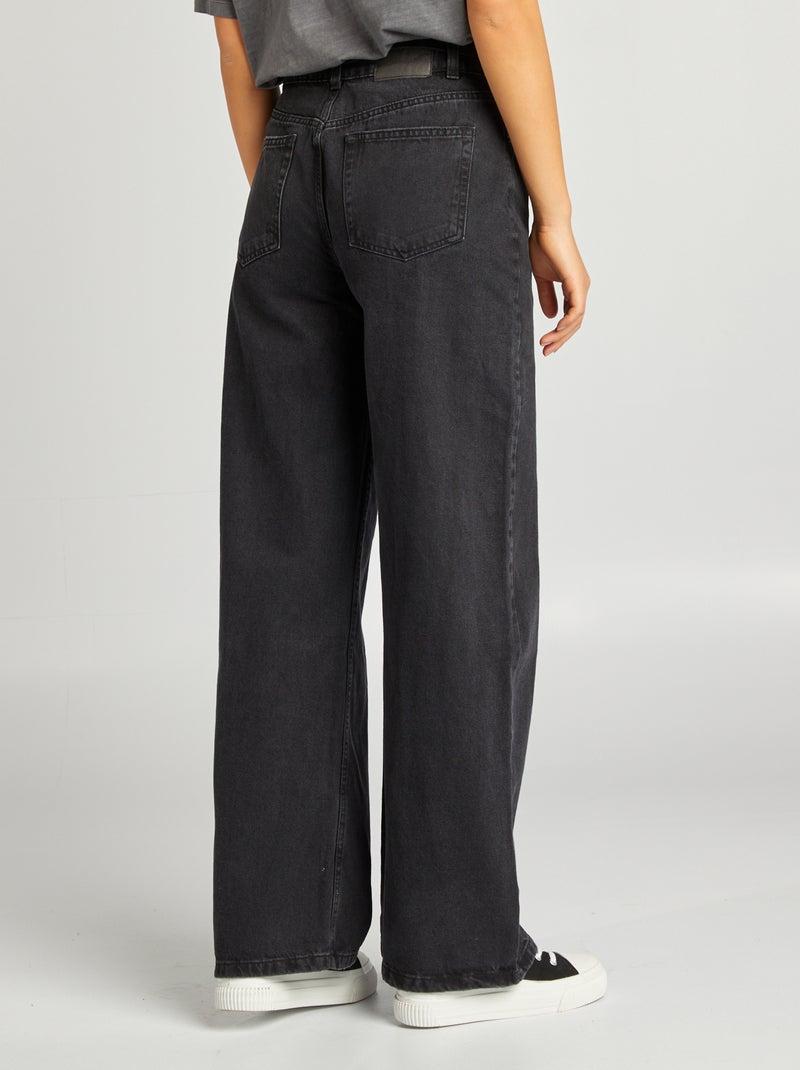 Jeans larghi / wide leg a vita alta GRIGIO - Kiabi