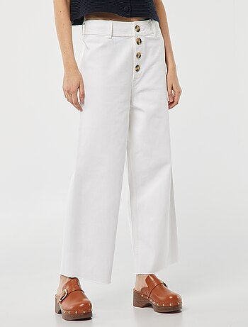 Jeans larghi / wide leg apertura per bottoni fantasia -