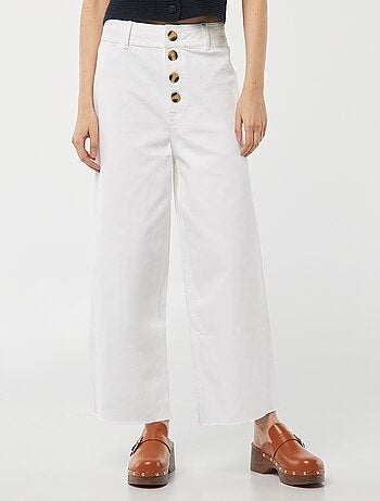 Jeans larghi / wide leg apertura per bottoni fantasia -