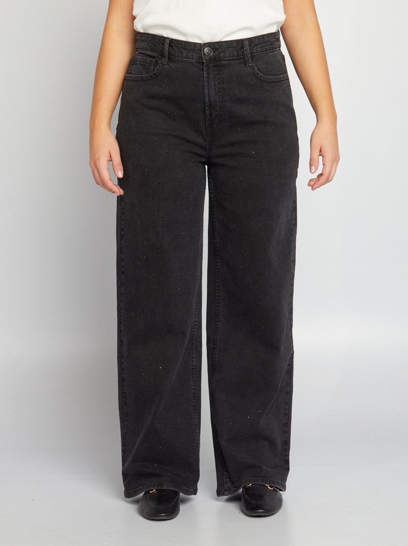 Jeans larghi / wide leg NERO - Kiabi