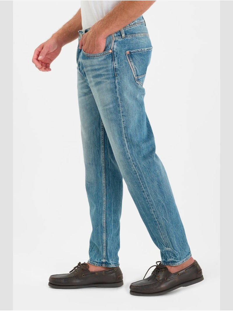 Jeans loose, taglio largo 1999, lunghezza 34 Blu - Kiabi