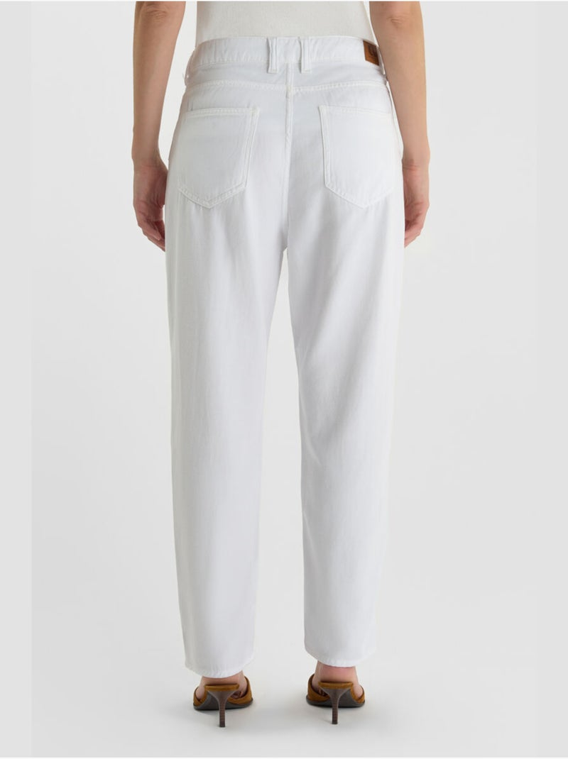 Jeans loose, taglio largo , 7/8 Bianco - Kiabi