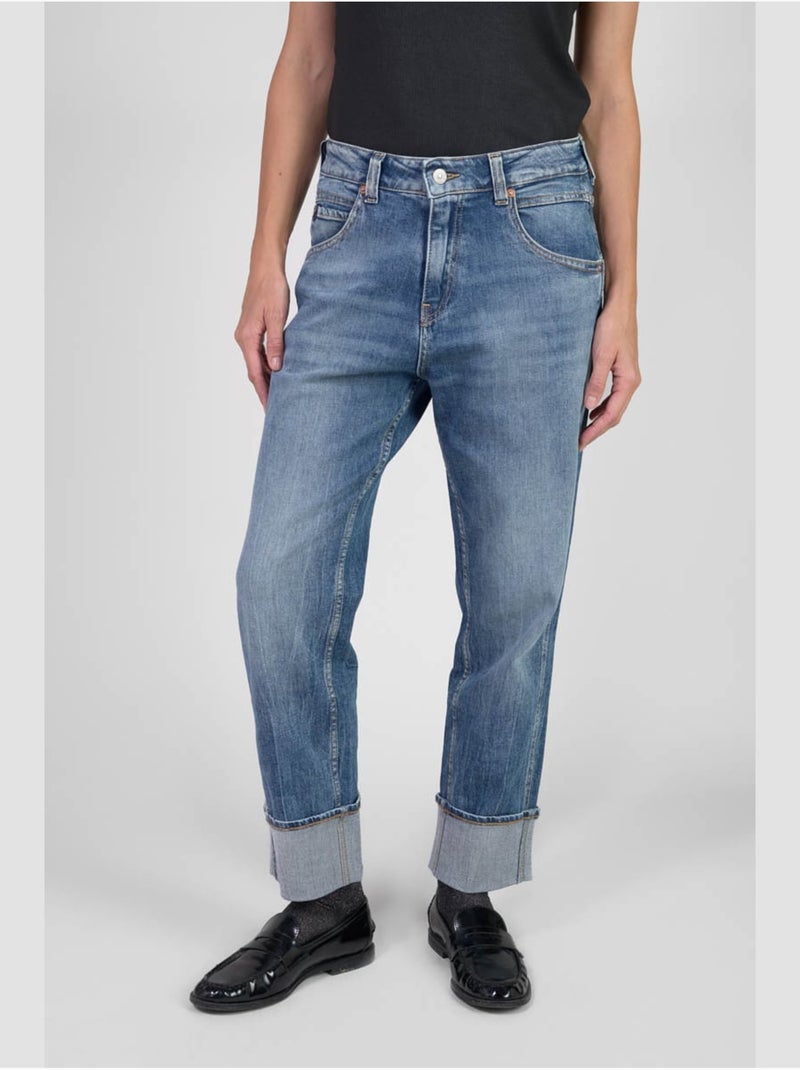 Jeans loose, taglio largo , 7/8 Blu - Kiabi