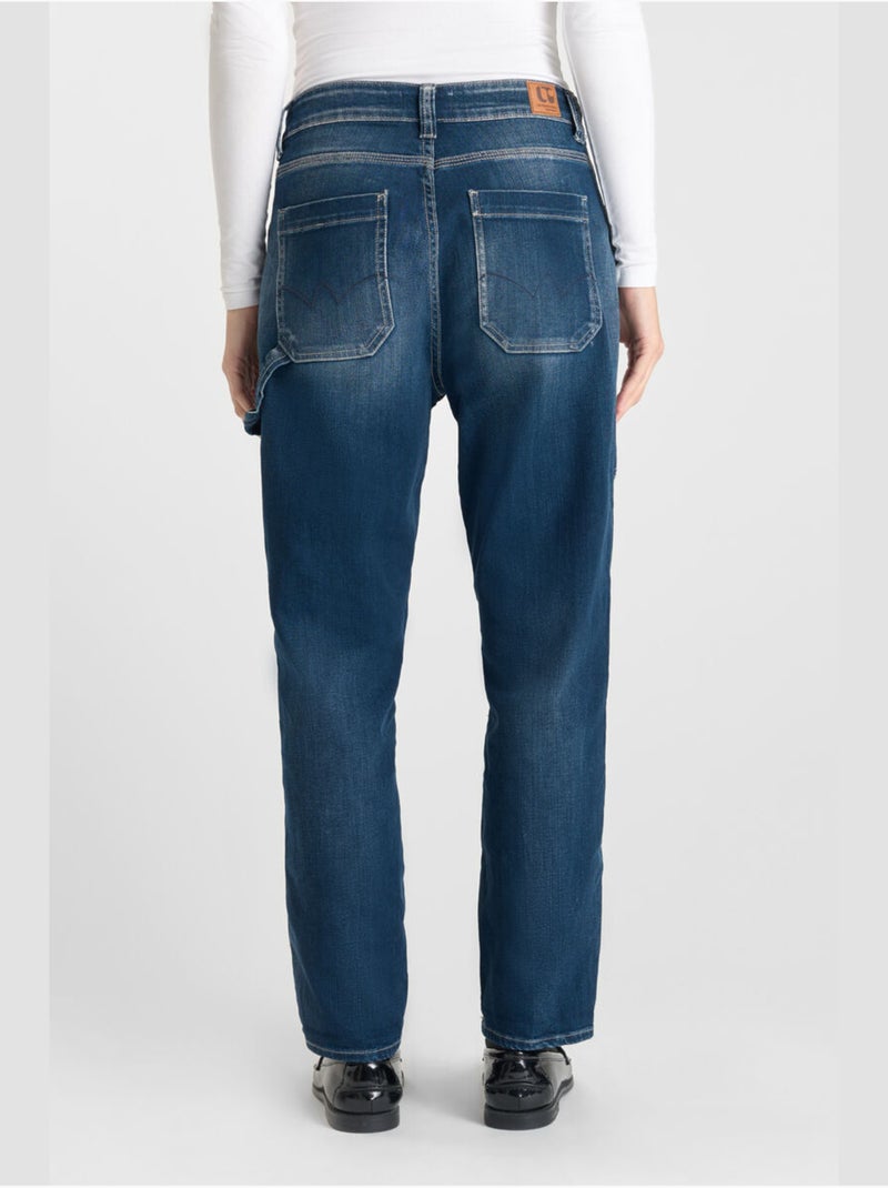 Jeans loose, taglio largo , 7/8 Blu - Kiabi