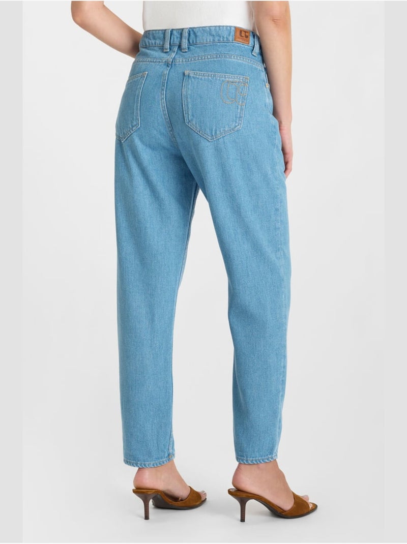 Jeans loose, taglio largo , 7/8 Blu - Kiabi