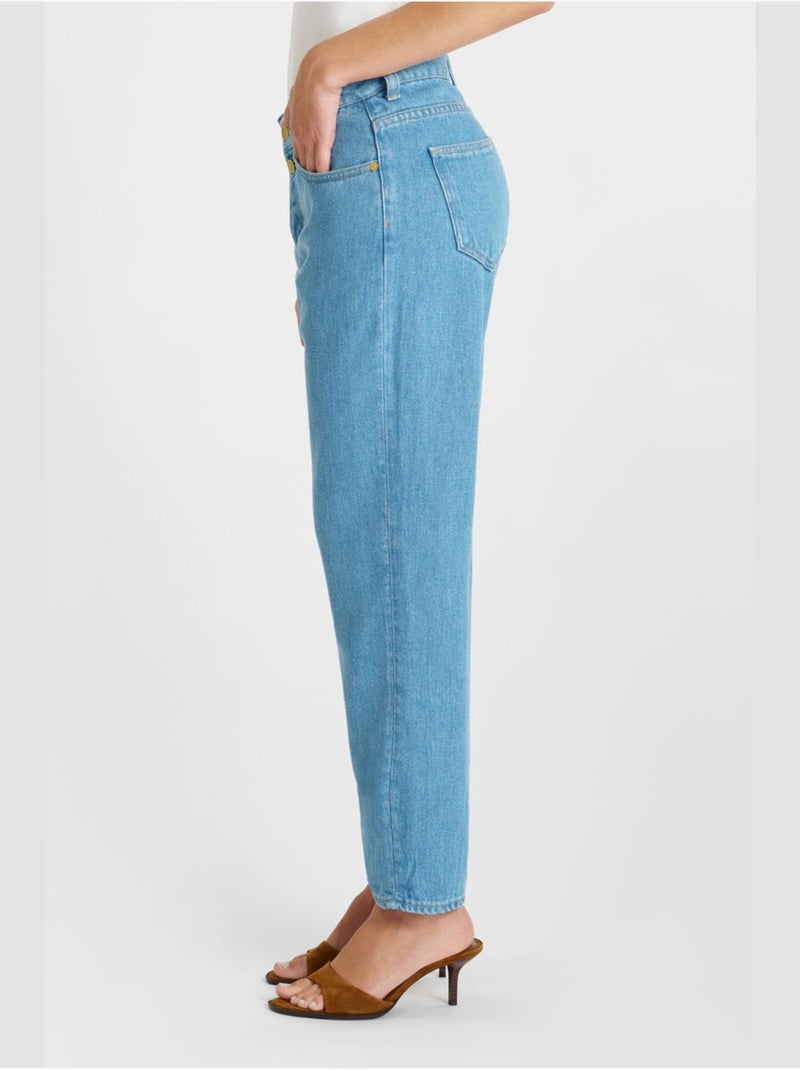 Jeans loose, taglio largo , 7/8 Blu - Kiabi