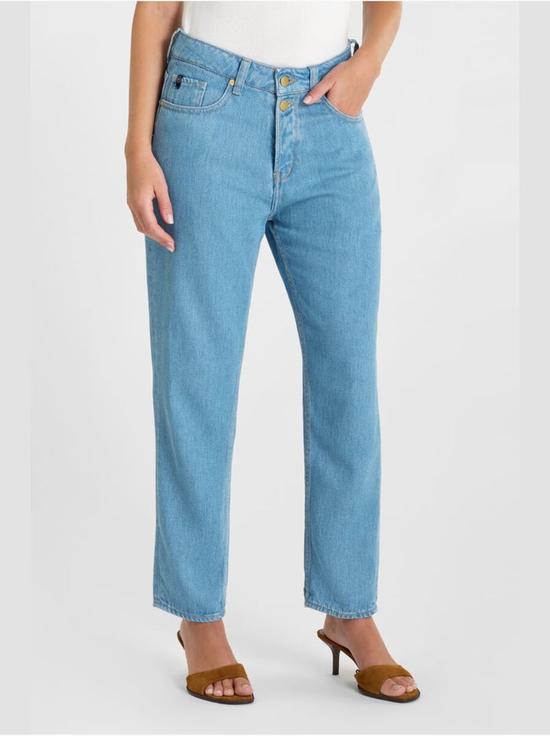 Jeans loose, taglio largo , 7/8 Blu - Kiabi