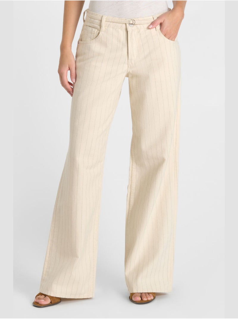 Jeans loose, taglio largo , lunghezza 34 Beige - Kiabi