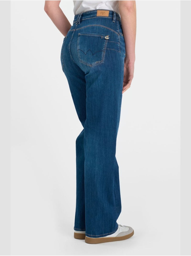 Jeans loose, taglio largo , lunghezza 34 Blu - Kiabi