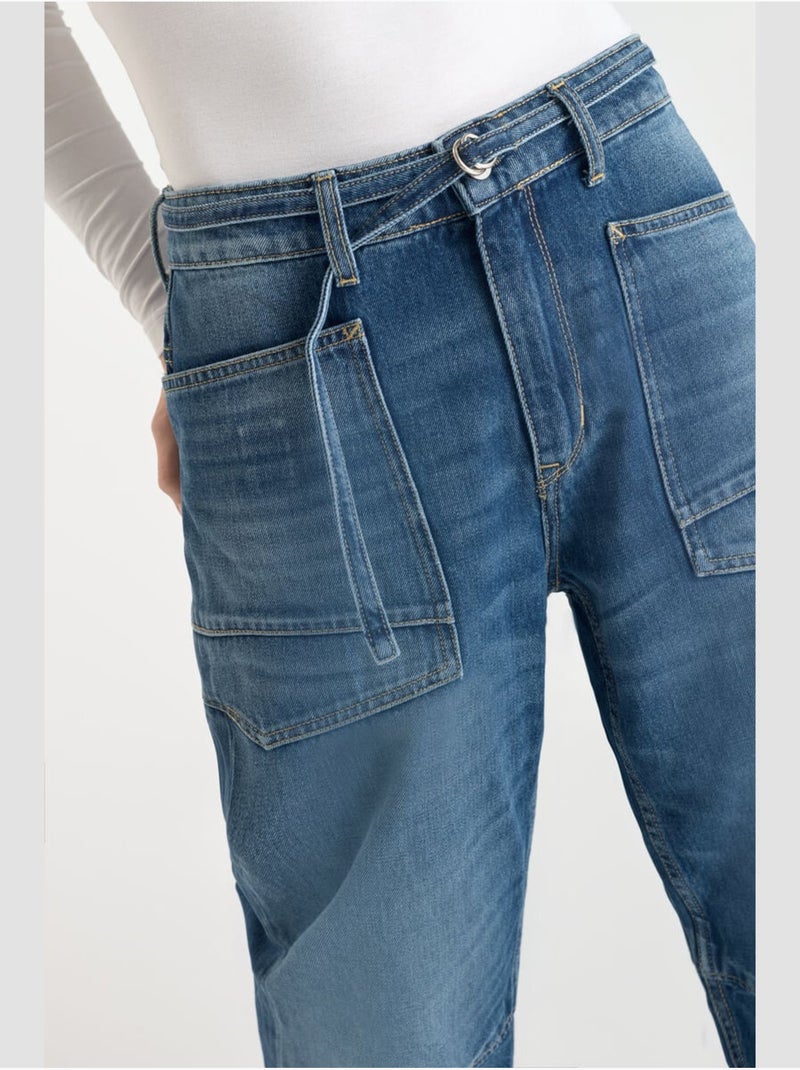 Jeans loose, taglio largo , lunghezza 34 Blu - Kiabi