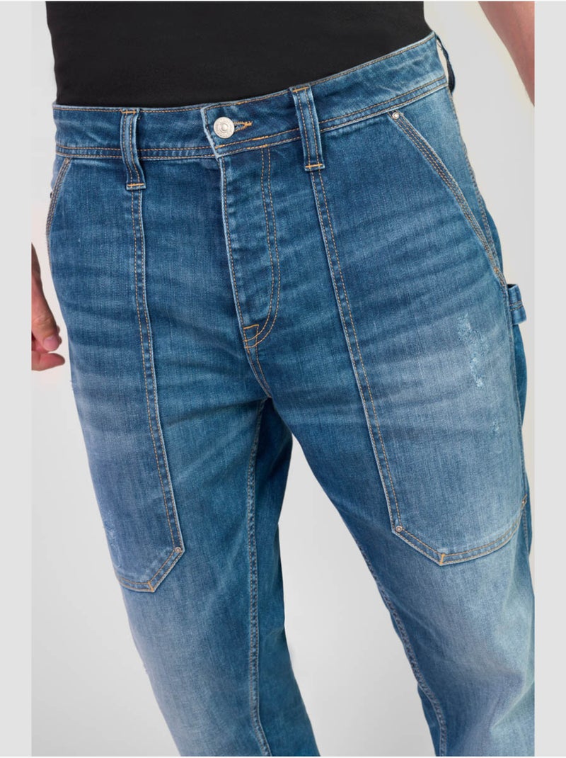 Jeans loose, taglio largo , lunghezza 34 Blu - Kiabi