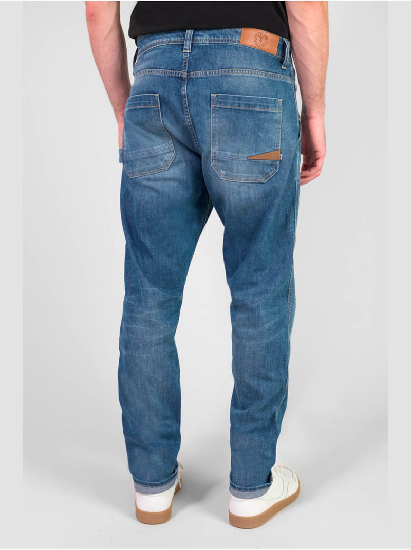 Jeans loose, taglio largo , lunghezza 34 Blu - Kiabi