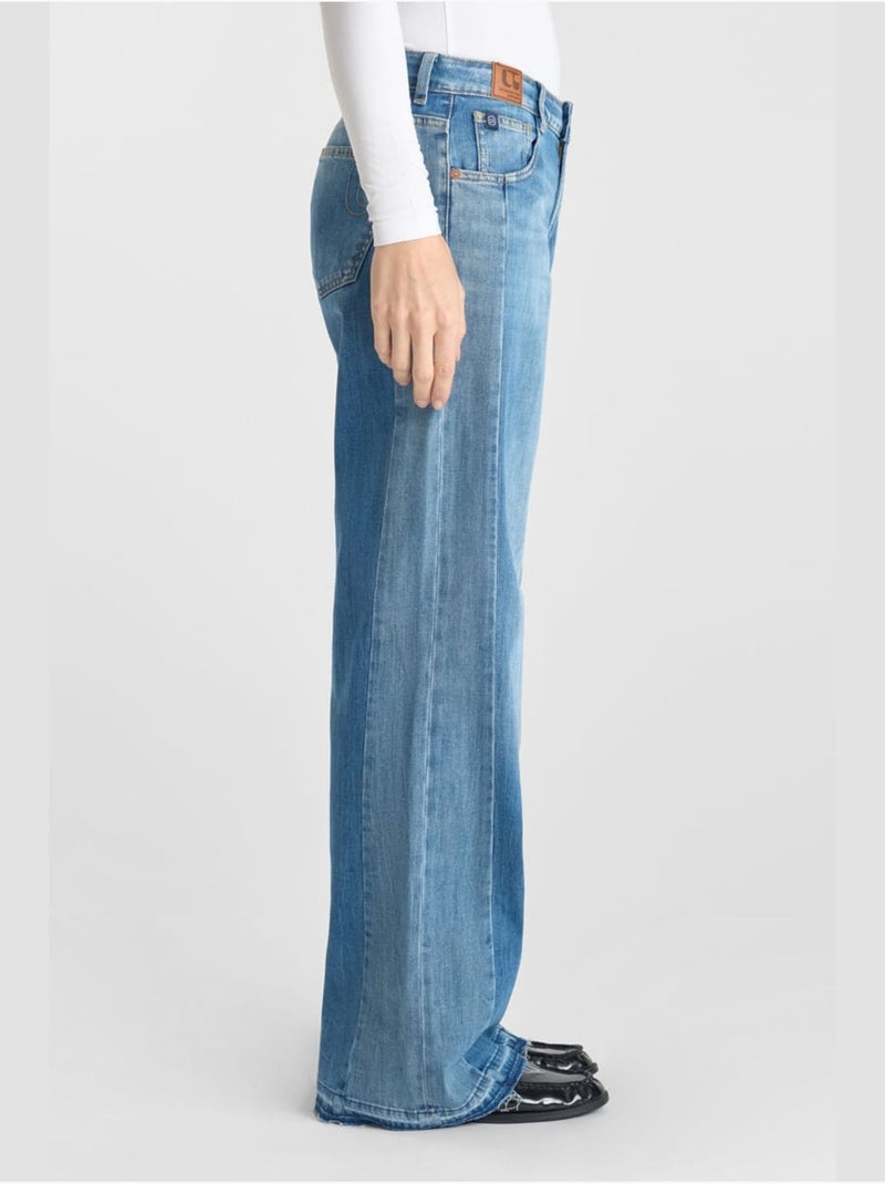 Jeans loose, taglio largo , lunghezza 34 Blu - Kiabi
