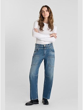 Jeans loose, taglio largo , lunghezza 34