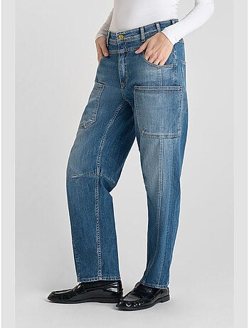 Jeans loose, taglio largo , lunghezza 34