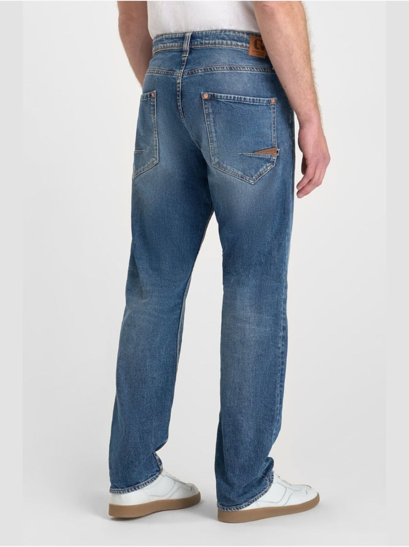 Jeans loose, taglio largo , lunghezza 34 Blu - Kiabi