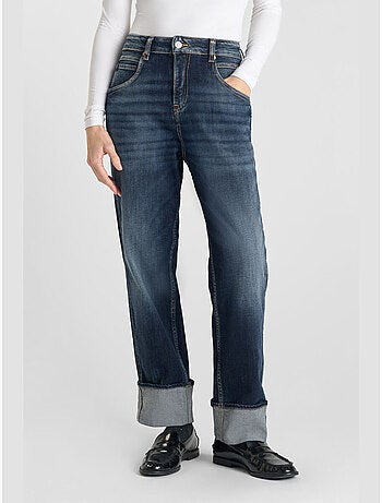 Jeans loose, taglio largo , lunghezza 34