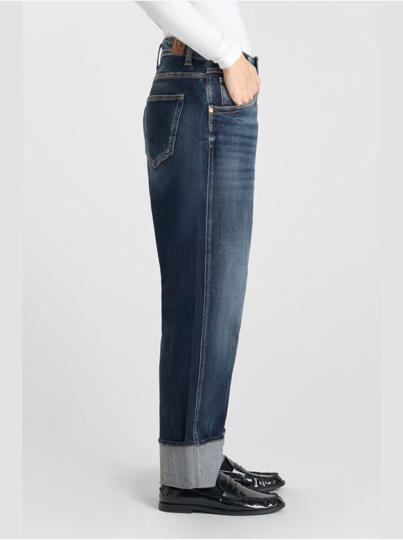 Jeans loose, taglio largo , lunghezza 34 Blu - Kiabi