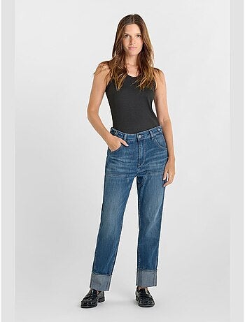 Jeans loose, taglio largo , lunghezza 34