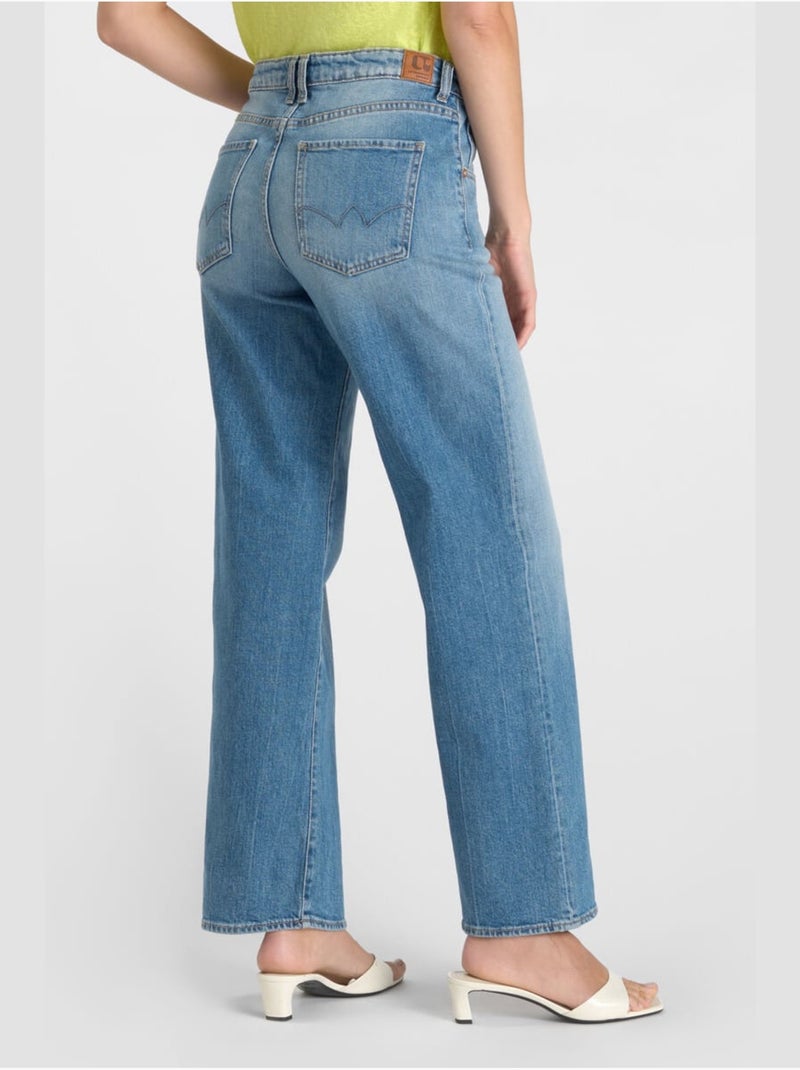 Jeans loose, taglio largo , lunghezza 34 Blu - Kiabi