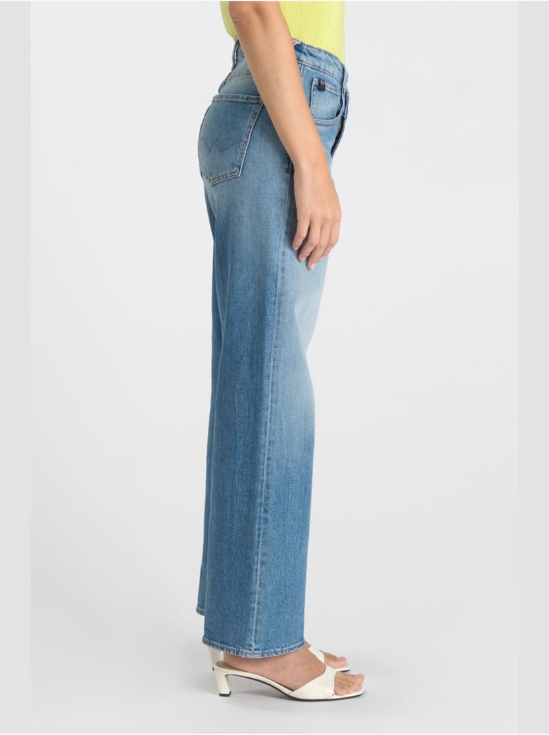 Jeans loose, taglio largo , lunghezza 34 Blu - Kiabi