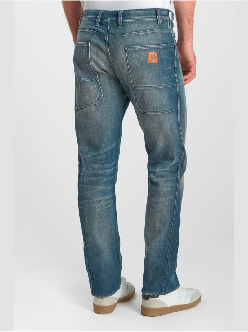 Jeans loose, taglio largo , lunghezza 34 Blu - Kiabi