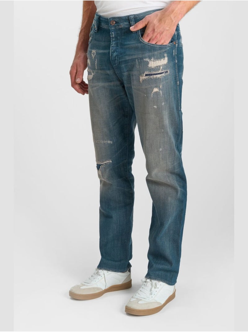 Jeans loose, taglio largo , lunghezza 34 Blu - Kiabi