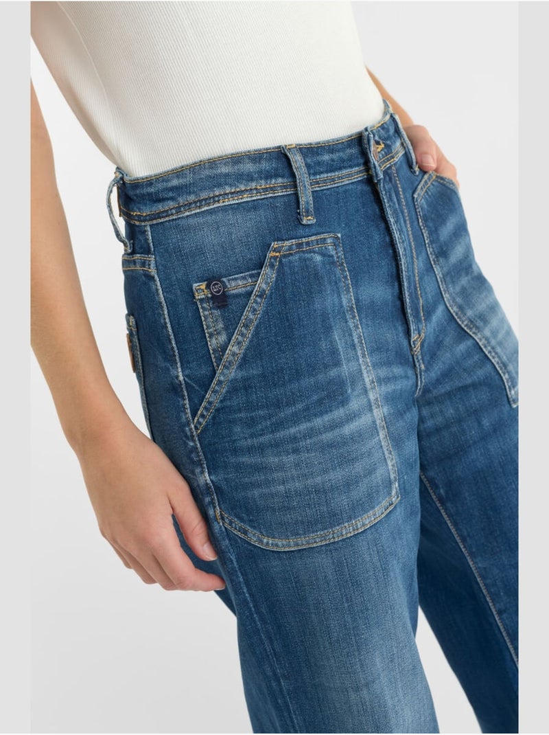 Jeans loose, taglio largo , lunghezza 34 Blu - Kiabi
