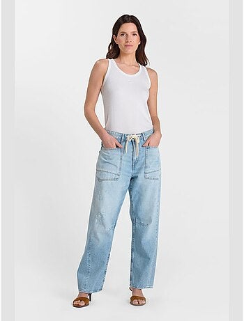 Jeans loose, taglio largo , lunghezza 34