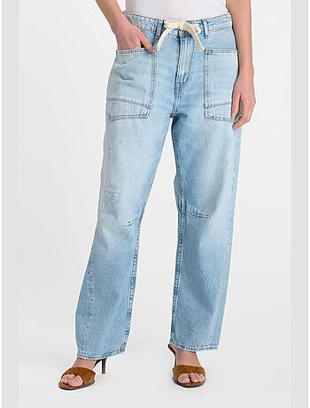 Jeans loose, taglio largo , lunghezza 34