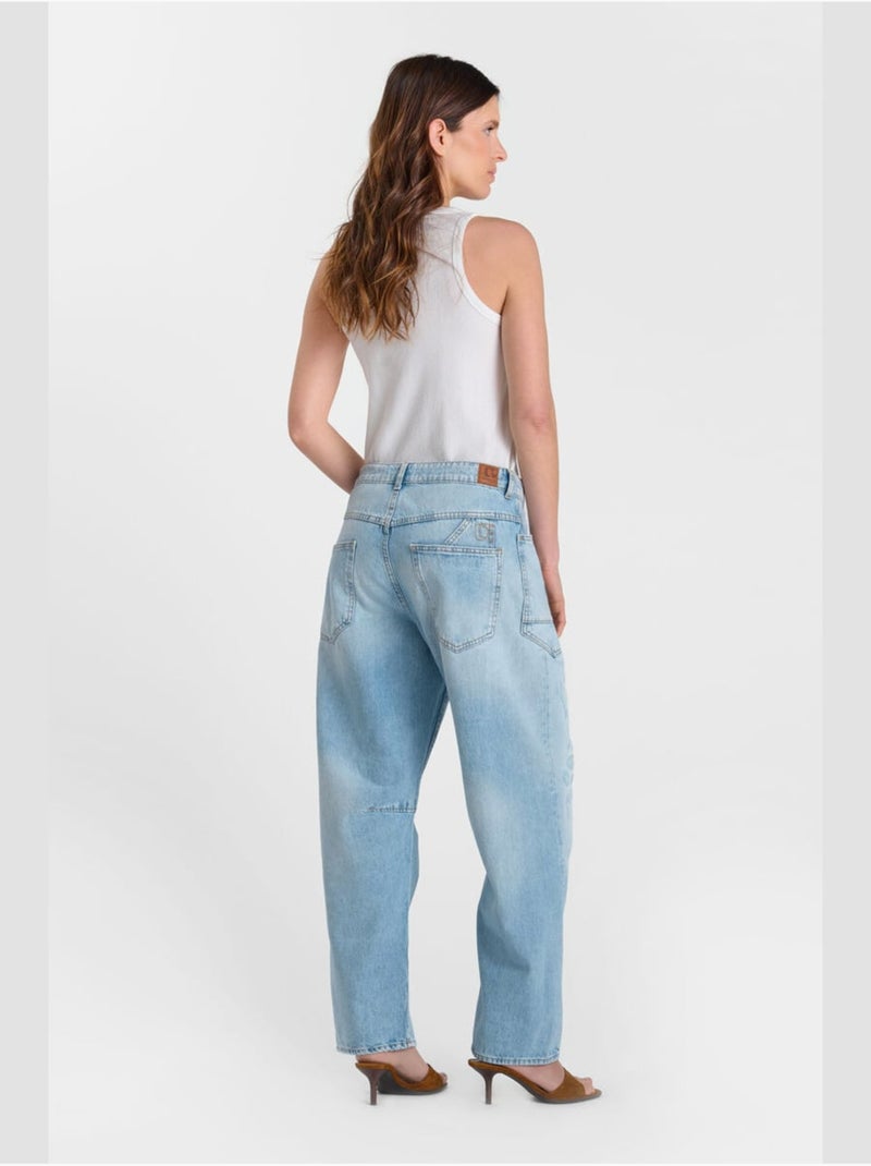 Jeans loose, taglio largo , lunghezza 34 Blu - Kiabi