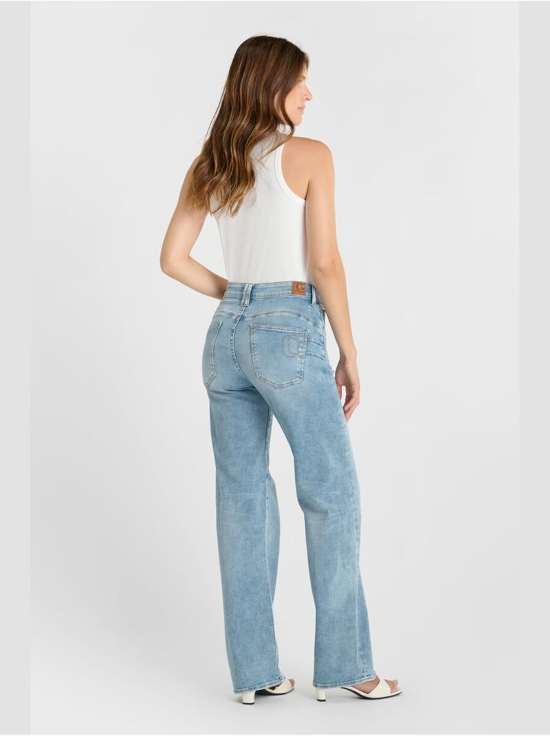Jeans loose, taglio largo , lunghezza 34 Blu - Kiabi