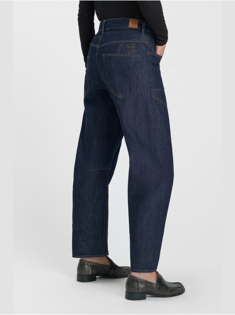 Jeans loose, taglio largo , lunghezza 34 Blu - Kiabi