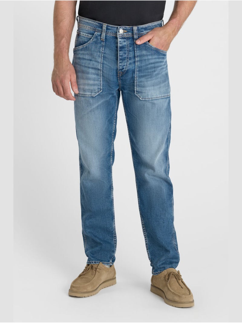 Jeans loose, taglio largo , lunghezza 34 Blu - Kiabi