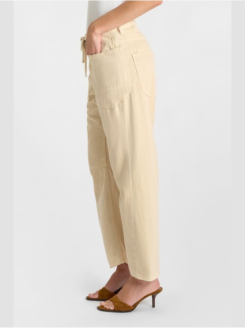 Jeans loose, taglio largo , lunghezza 34 Giallo - Kiabi