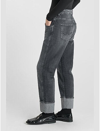 Jeans loose, taglio largo , lunghezza 34