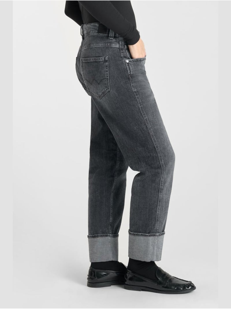 Jeans loose, taglio largo , lunghezza 34 Grigio - Kiabi