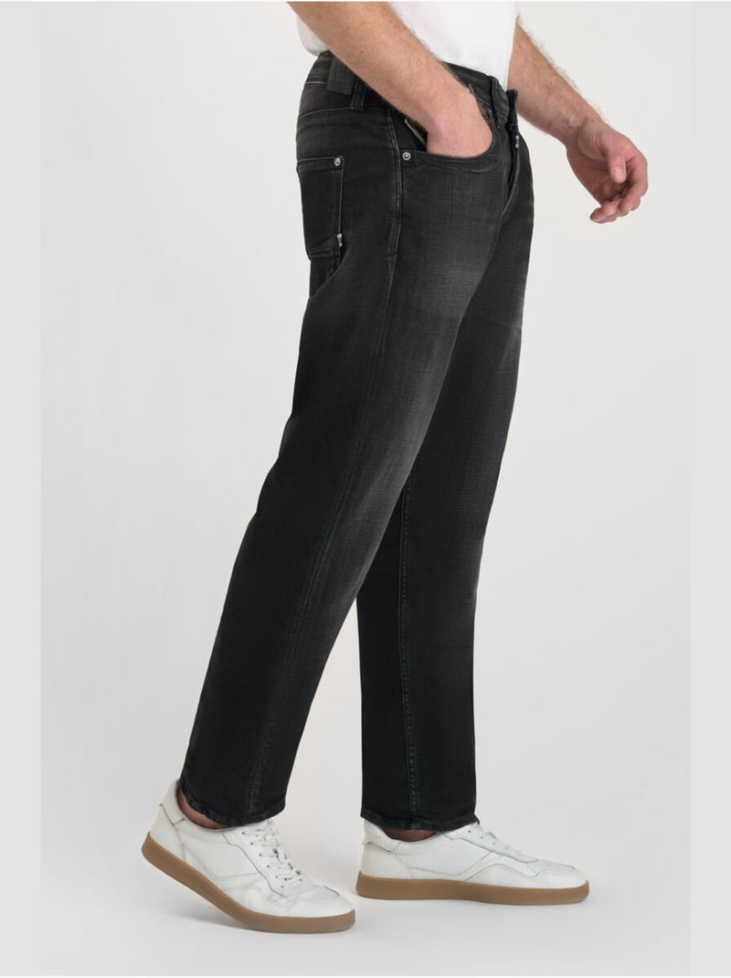 Jeans loose, taglio largo , lunghezza 34 Nero - Kiabi