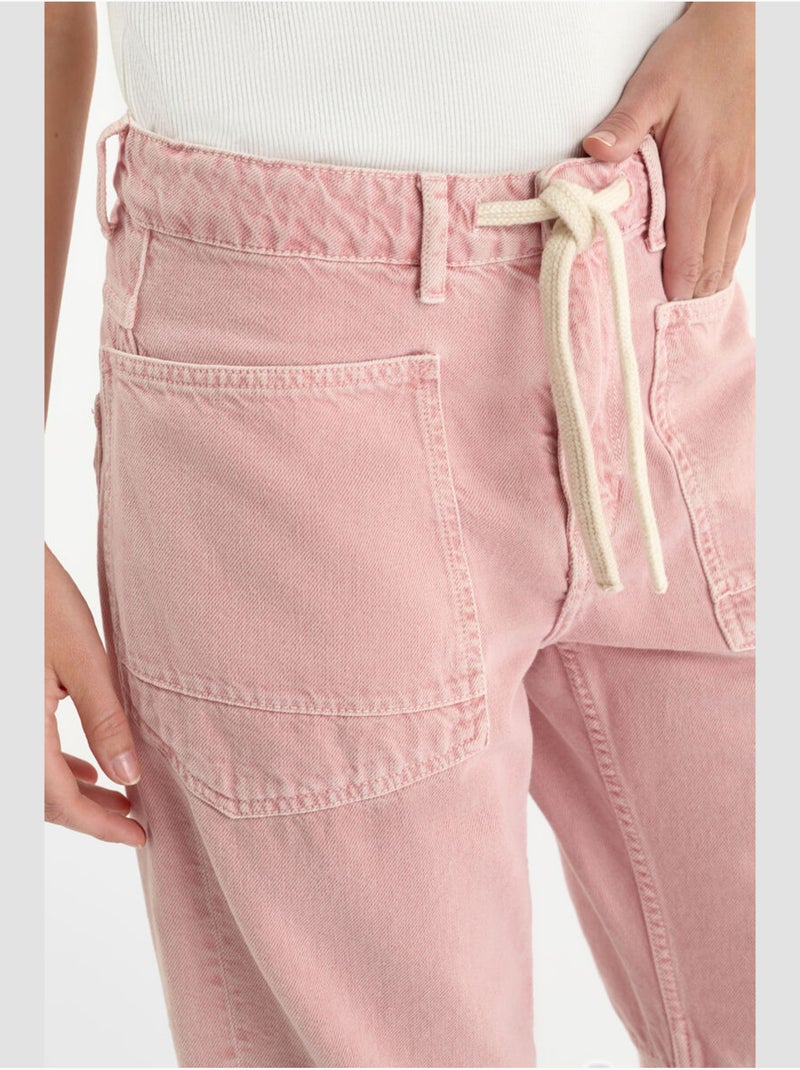 Jeans loose, taglio largo , lunghezza 34 Rosa - Kiabi