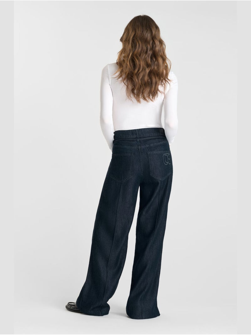 Jeans loose, taglio largo SCOTTY, lunghezza 34 Blu - Kiabi