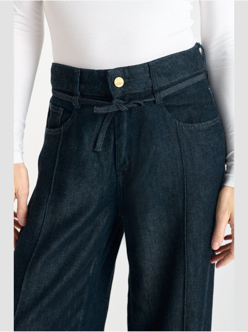Jeans loose, taglio largo SCOTTY, lunghezza 34 Blu - Kiabi