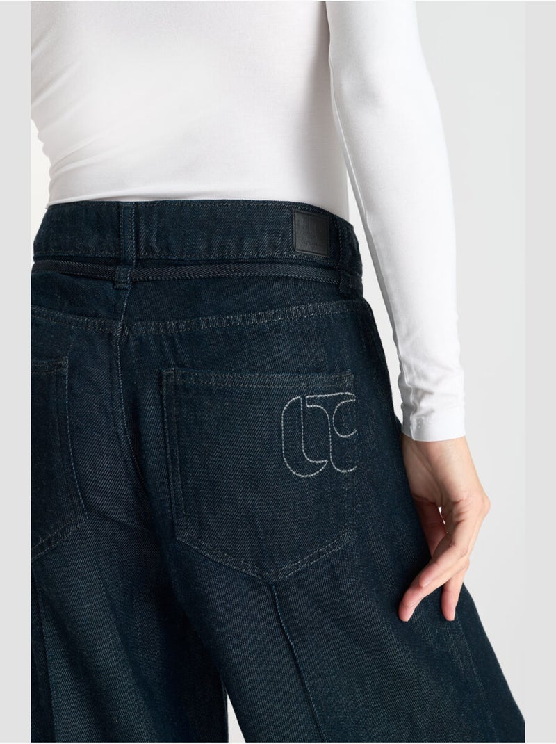 Jeans loose, taglio largo SCOTTY, lunghezza 34 Blu - Kiabi