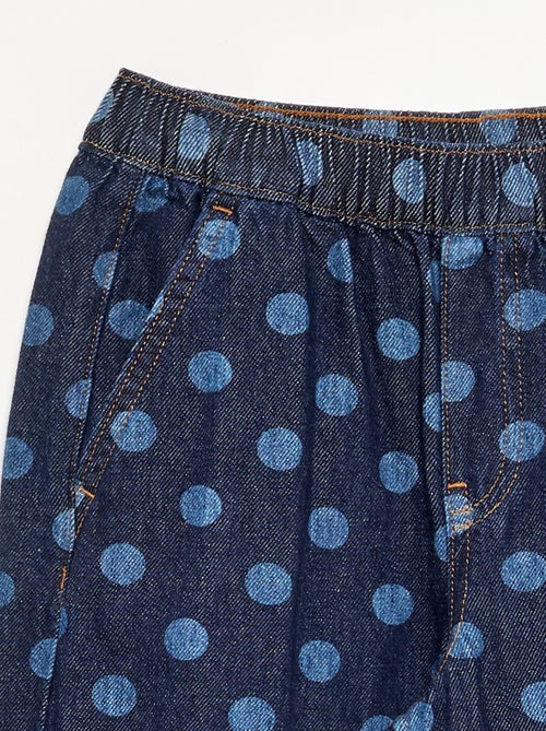 Jeans modello barrel con stampa a pois - Kiabi
