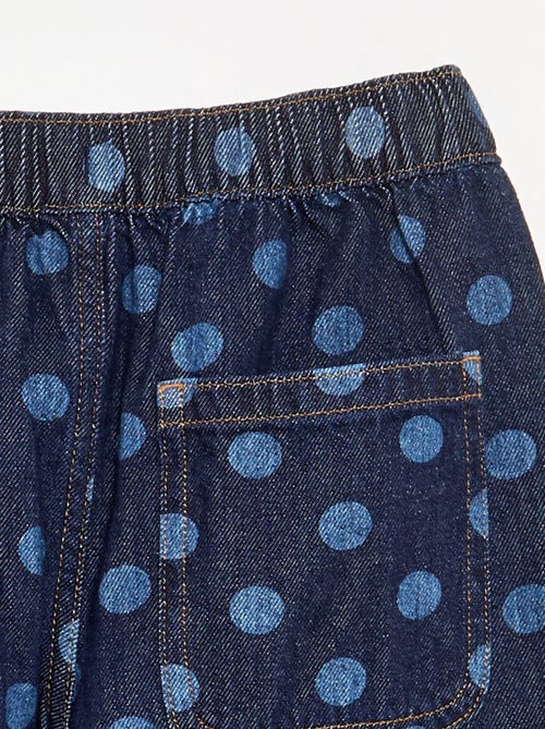 Jeans modello barrel con stampa a pois - Kiabi