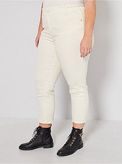 Jeans mom 7/8 in twill stretch - Kiabi