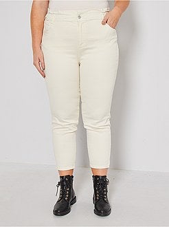 Jeans mom 7/8 in twill stretch - Kiabi